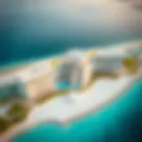 Aerial view showcasing the stunning architecture of 8 Palm Jumeirah