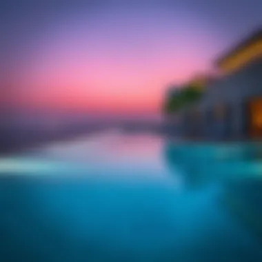 Stunning Infinity Pool at 8 Palm Jumeirah Infinity pool with breathtaking views at 8 Palm Jumeirah