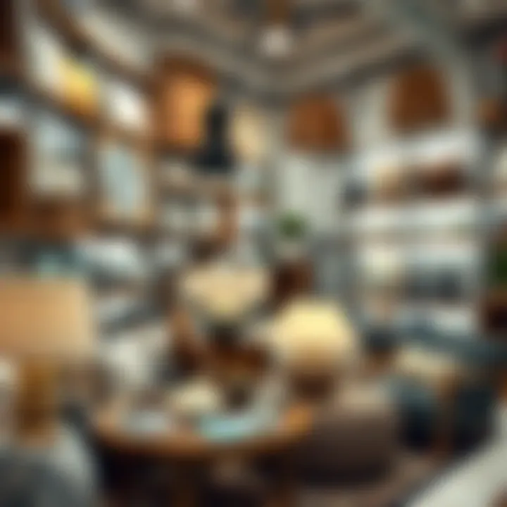 Home Decor Selection in Dubai An array of home decor products displayed in a Dubai retail store, highlighting unique design features.