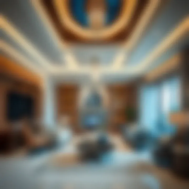 Dubai Home Interior Design A stunning interior showcasing a blend of modern and traditional decor elements found in Dubai homes.