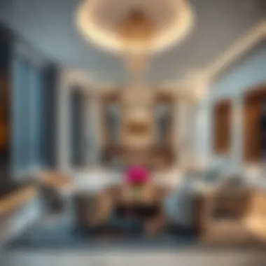 Luxurious Interiors of Ajman Tower Interior amenities of Ajman Tower showcasing luxury and modern design.