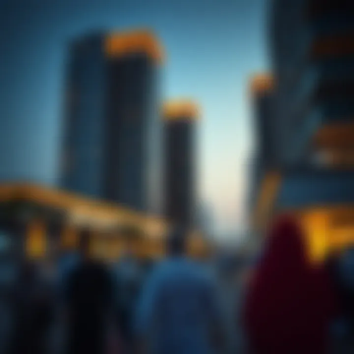 Community engagement around Al Khail Gate Building 33