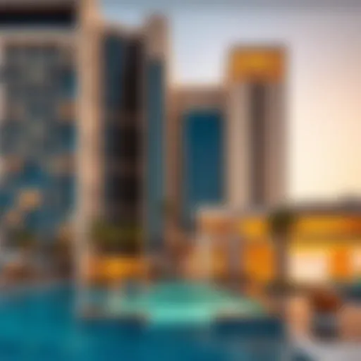 Elegant exterior view of Al Raha Beach Hotel