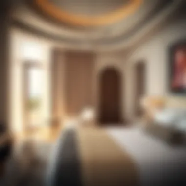 Luxurious guest room at Al Raha Beach Hotel