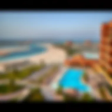 Scenic view of Al Raha Beach and surrounding area