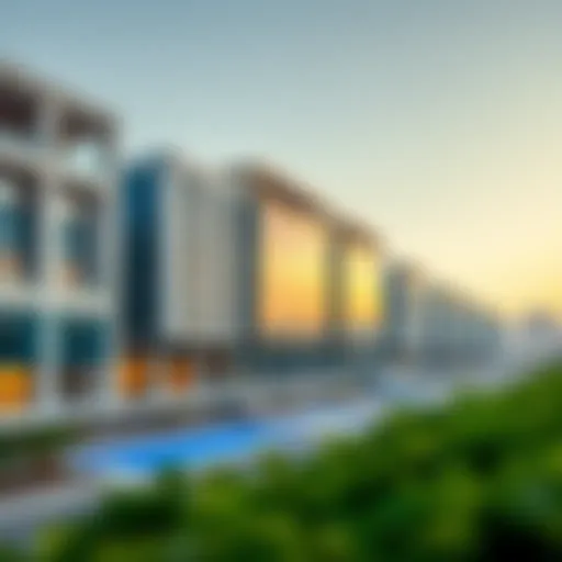 Architectural Marvel of Aldar Dubai Haven Stunning architectural view of Aldar Dubai Haven showcasing modern design