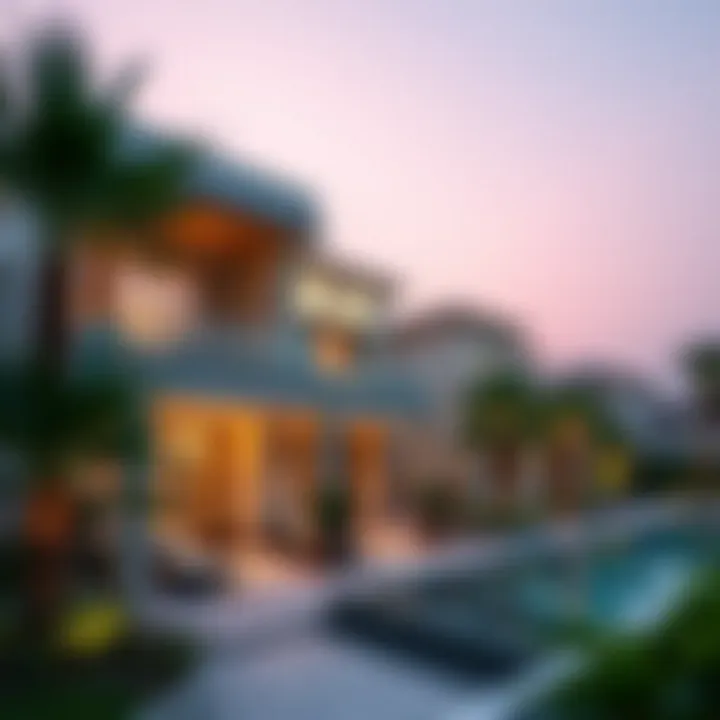 A map highlighting key areas for villa investments in Dubai.