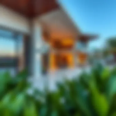 A modern villa showcasing luxury amenities and architecture.