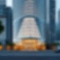 Stunning view of Aspect Tower's unique facade