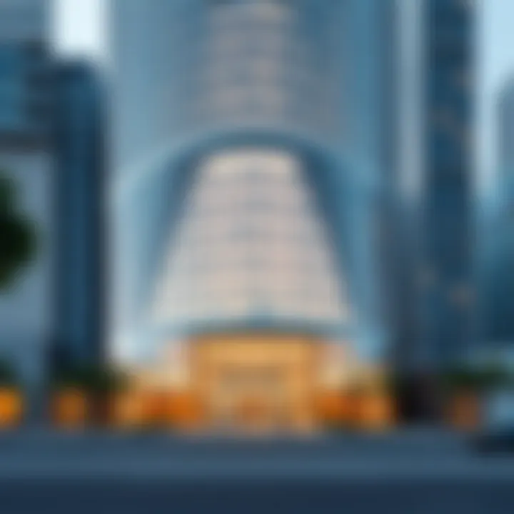 Stunning view of Aspect Tower's unique facade