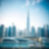 A skyline view of Dubai showcasing modern architecture