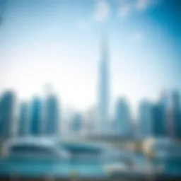 A skyline view of Dubai showcasing modern architecture