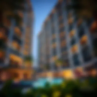 Architectural Marvel of Atria Residences Luxurious exterior view of Atria Residences showcasing modern architecture