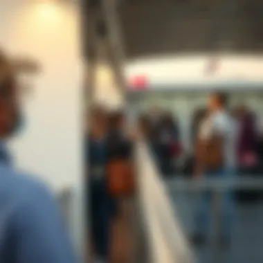 Passengers boarding the ferry with excitement