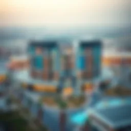 Aerial view of Centrepoint Al Zahia showcasing its modern architecture