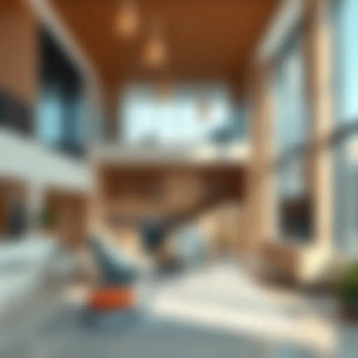Interior layout highlighting the functionality of City Walk Building Five