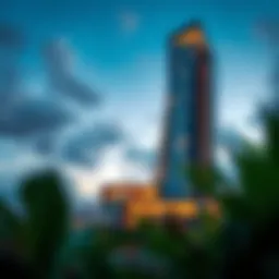 Breathtaking view of Clover Bay Tower's exterior