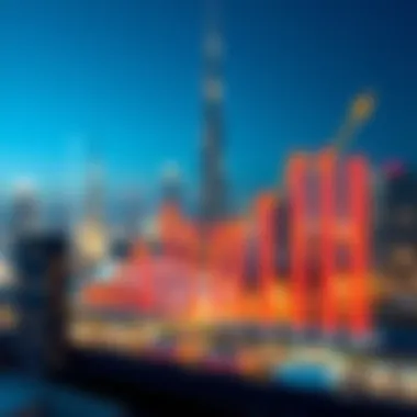 Market trends graph illustrating real estate growth in Dubai with Carson Tower B