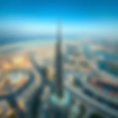 Aerial view of Al Nasr Tower 3 and its surroundings in Dubai