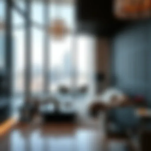 Luxurious apartment interior in Dubai showcasing modern design