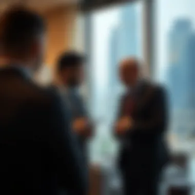 Expert Insights on Dubai's Rental Market Real estate professional discussing rental market insights with clients