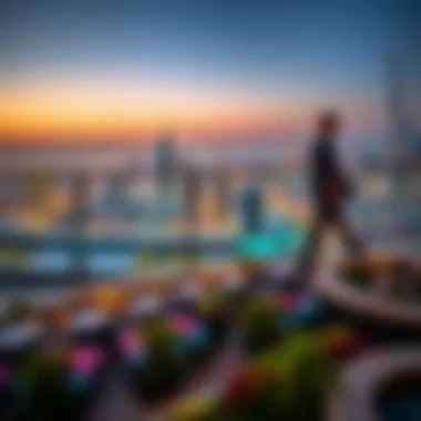 Breathtaking Views of Dubai from Elora Emaar Panoramic view of the Dubai skyline from Elora Emaar