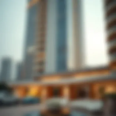 Architectural details and design elements of Afamia Tower 2