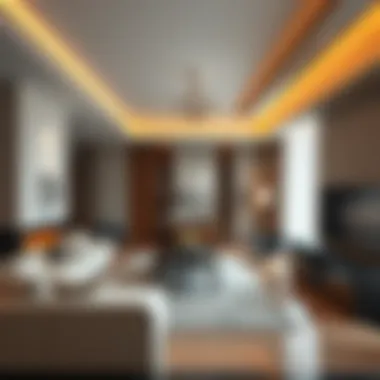 Luxurious interior space of a residence in Afamia Tower 2