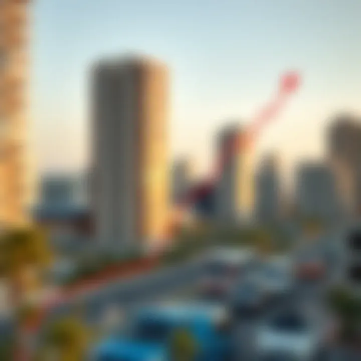 Graph showing real estate market trends in Dubai