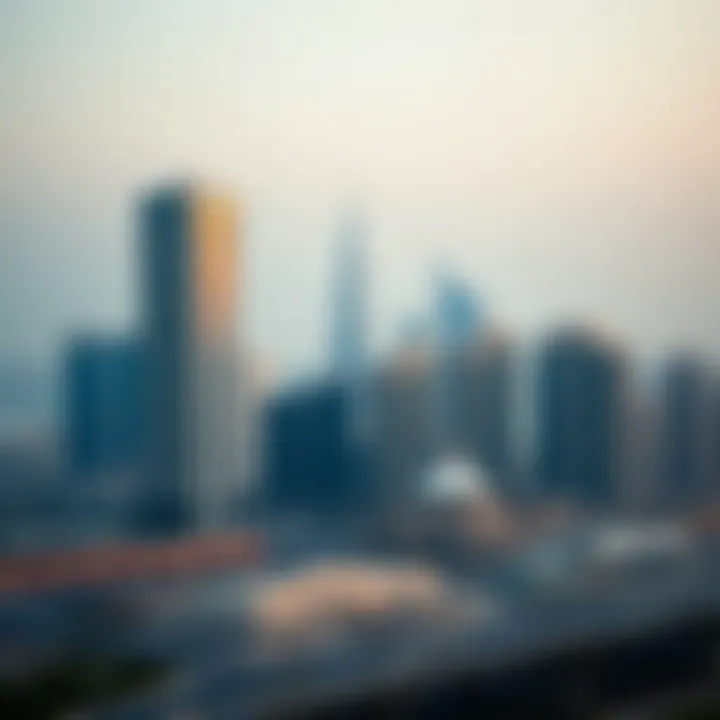 Business Bay skyline featuring Al Habtoor Tower
