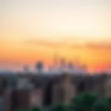 A stunning view of Al Safa skyline at sunset