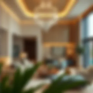 Luxurious Interior of Al Waleed Holiday Homes Luxurious interior of a holiday home in Dubai