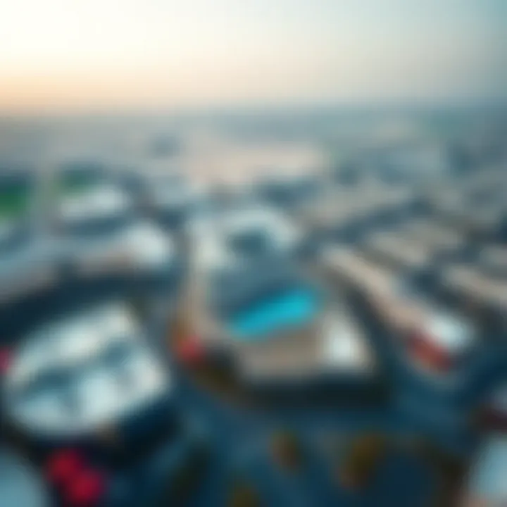 Aerial view of Dubai Silicon Oasis highlighting the Apricot Building