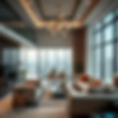 Luxurious interior of a modern Dubai apartment