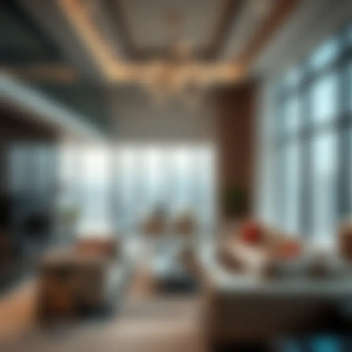 Luxurious interior of a modern Dubai apartment