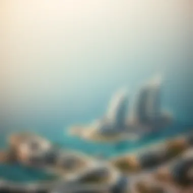 Aerial view of the Palm Jumeirah