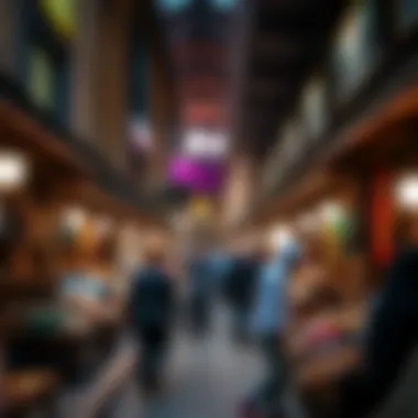 Traditional market showcasing local culture