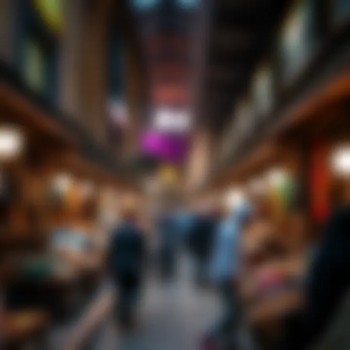 Traditional market showcasing local culture