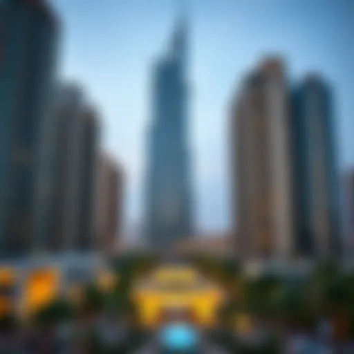 Luxurious high-rise apartment building in Dubai