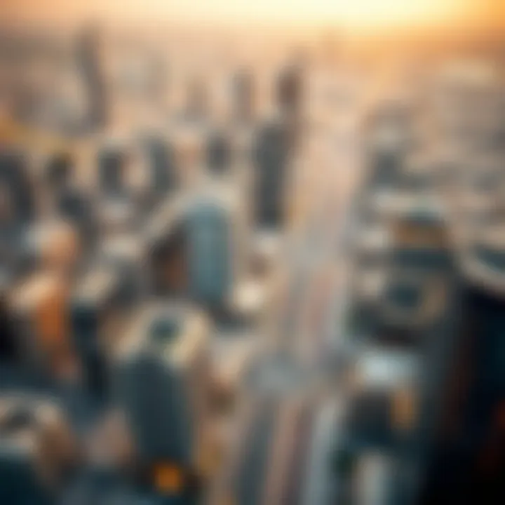 Aerial view of Dubai's business district showcasing free zones