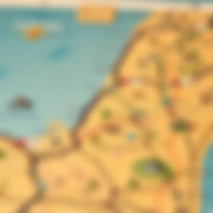 Cycling Trails Map in Dubai Detailed map showcasing various cycling trails in Dubai