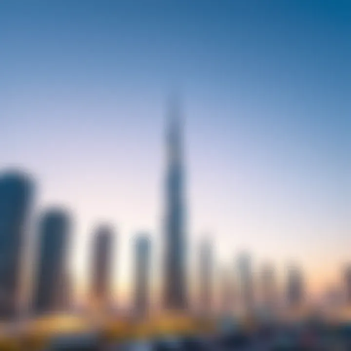 Dubai's Innovative Skyline Modern skyline of Dubai showcasing real estate developments