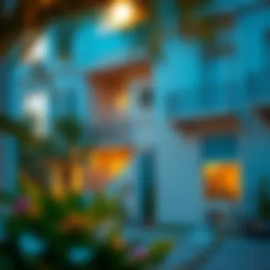 A vibrant neighborhood in Dubai showcasing family accommodations