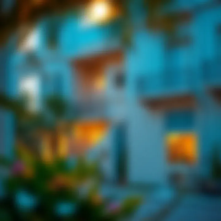 A vibrant neighborhood in Dubai showcasing family accommodations