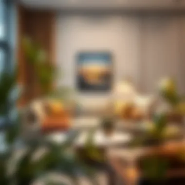 Cozy living room setup featuring an IKEA sofa