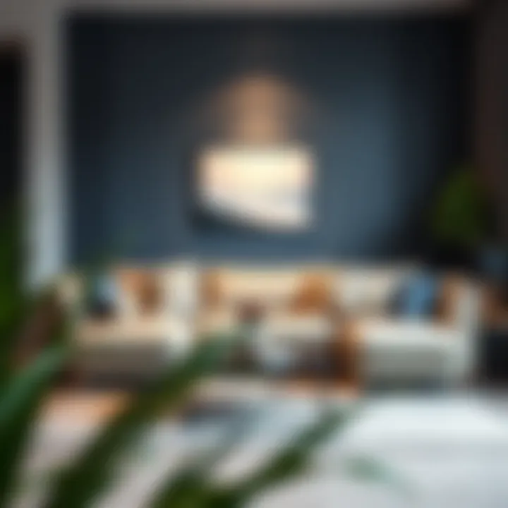 Elegant IKEA sofa arrangement with decorative cushions