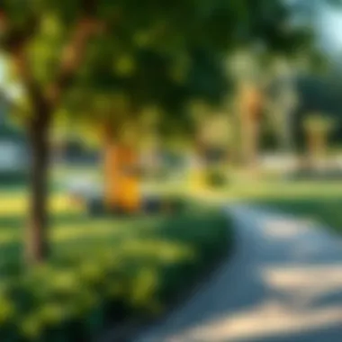 Relaxing Green Spaces in Warsan 4 Tranquil park area in the Warsan 4 neighborhood