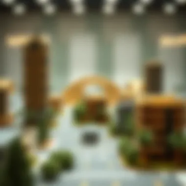 Influence of مدينة مول on Urban Planning Urban planning model highlighting مدينة مول's influence on surroundings