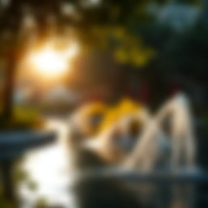 Scenic Park with Water Features Scenic park with serene water features in District One