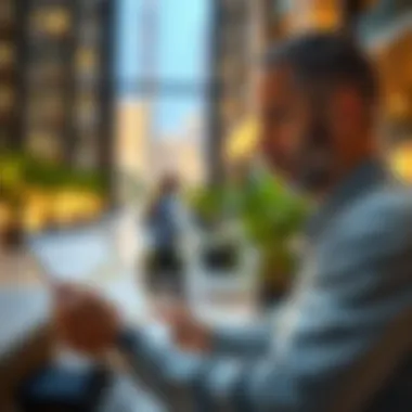 Real estate investor analyzing market trends